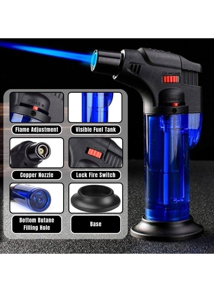 High Power Gas Torch Lighter – Adjustable Blue Flame Torch (Butane NOT Included) - Image 5